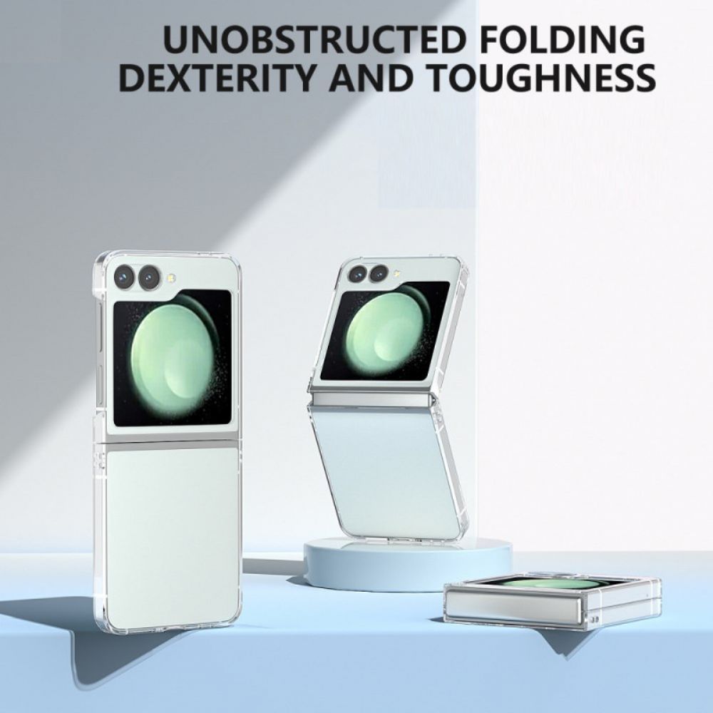 Case Hoesje Samsung Galaxy Z Flip 7 Fe Telefoonhoesje Stevig Transparant