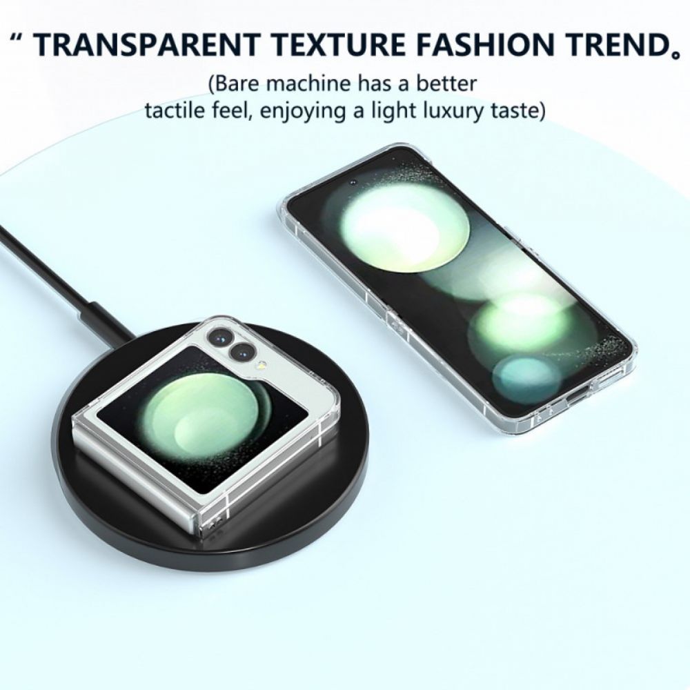 Case Hoesje Samsung Galaxy Z Flip 7 Fe Telefoonhoesje Stevig Transparant