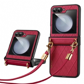 Case Hoesje Samsung Galaxy Z Flip 7 Fe Telefoonhoesje Sulada Schouderband