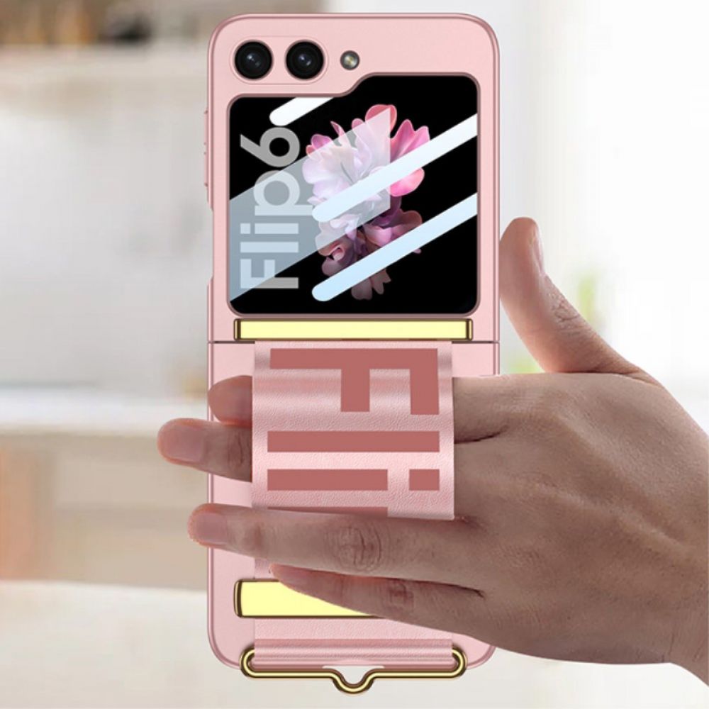 Cover Hoesje Samsung Galaxy Z Flip 7 Fe Telefoonhoesje Bandje & Achterkant Schermbeschermer Gkk