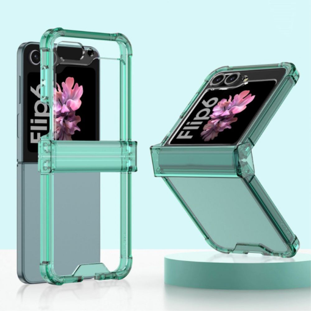 Cover Hoesje Samsung Galaxy Z Flip 7 Fe Telefoonhoesje Gkk-scharnier En Luchtkussen