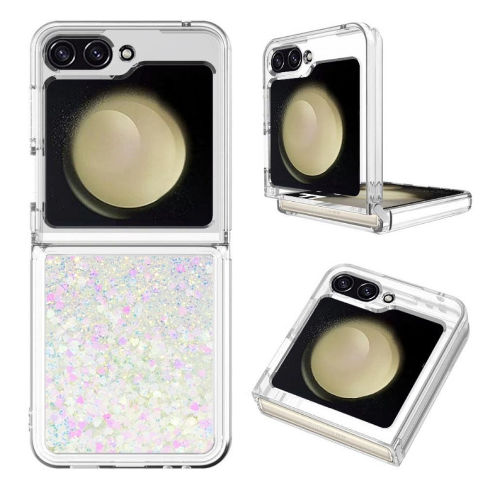 Cover Hoesje Samsung Galaxy Z Flip 7 Fe Telefoonhoesje Glitter