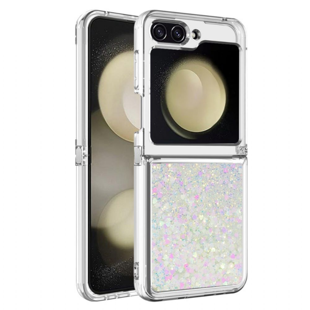 Cover Hoesje Samsung Galaxy Z Flip 7 Fe Telefoonhoesje Glitter