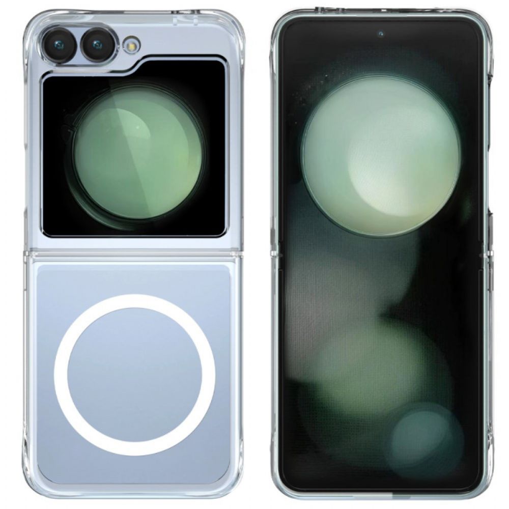 Cover Hoesje Samsung Galaxy Z Flip 7 Fe Telefoonhoesje Magnetisch Transparant