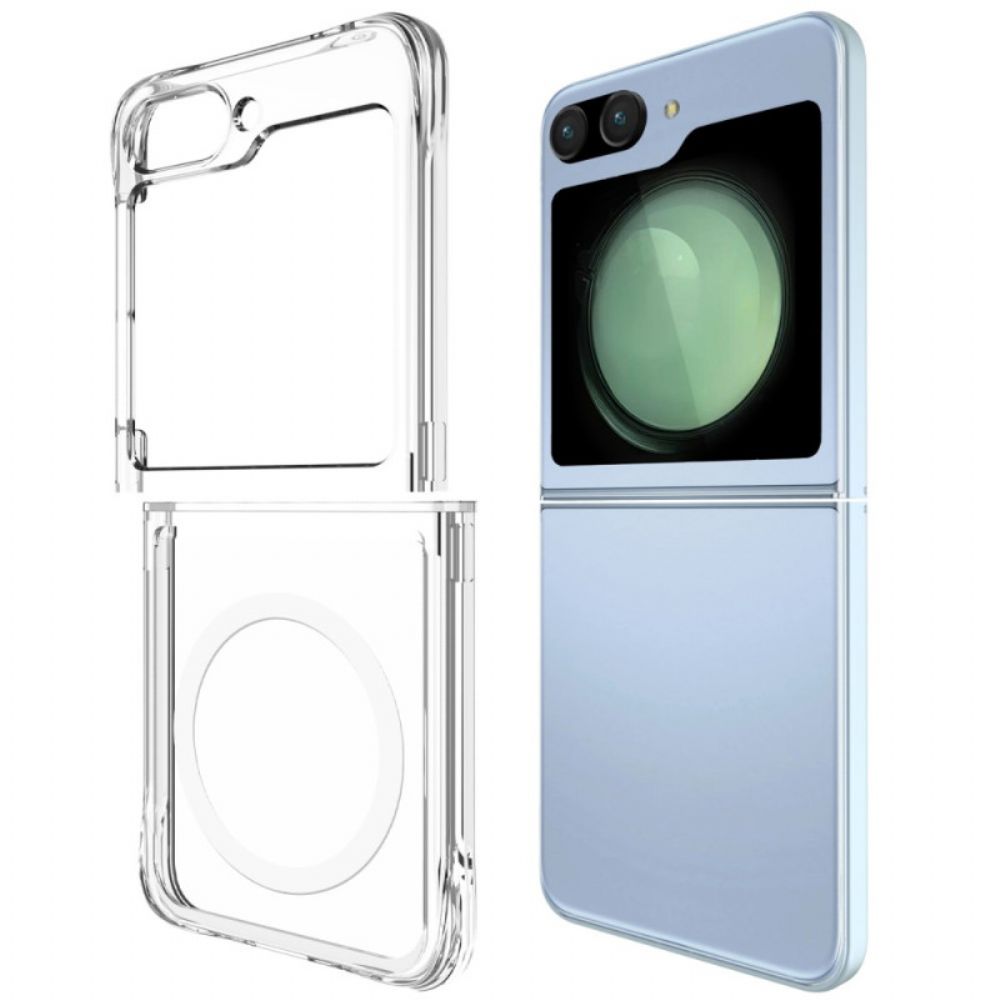 Cover Hoesje Samsung Galaxy Z Flip 7 Fe Telefoonhoesje Magnetisch Transparant