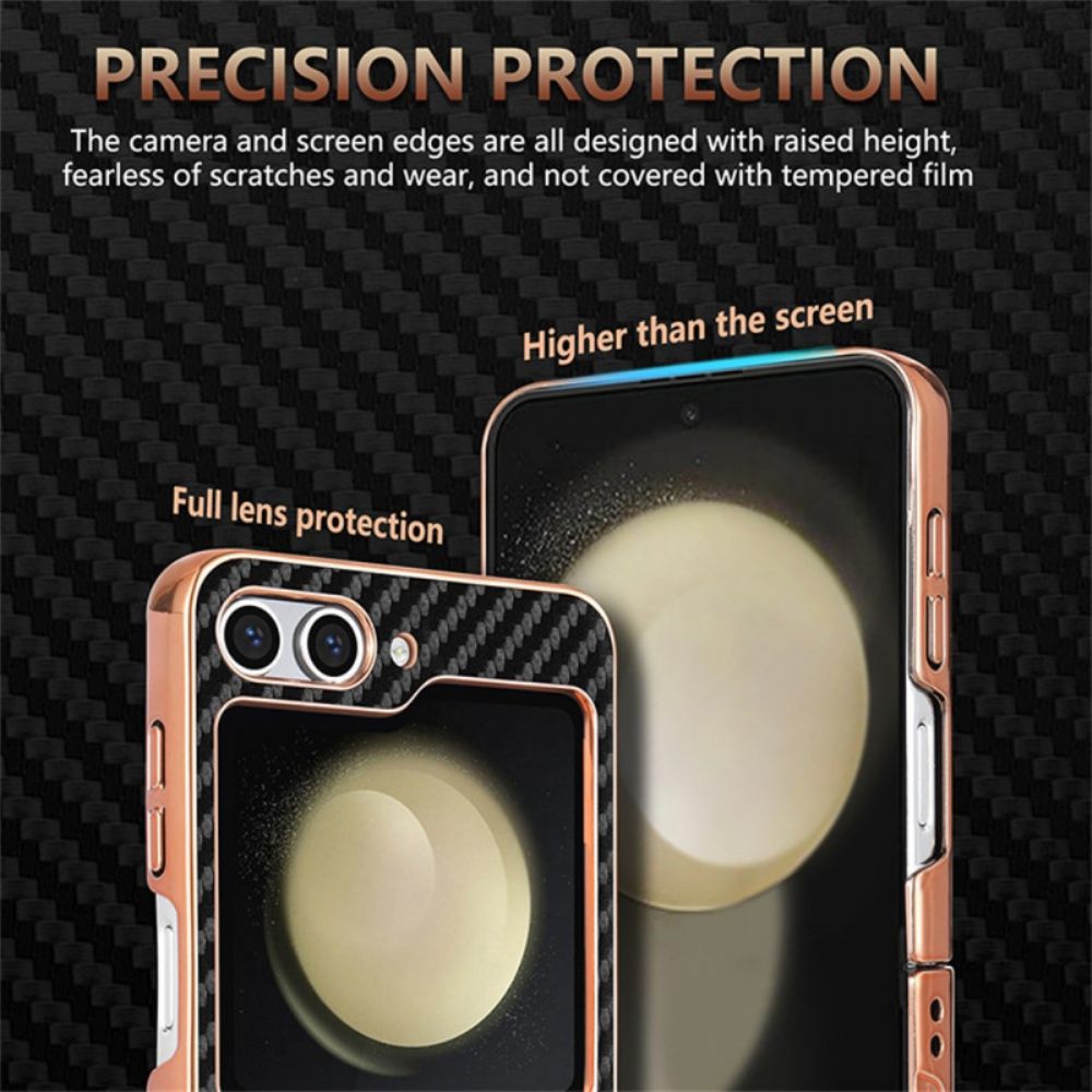 Hoesje Samsung Galaxy Z Flip 7 Fe Azns Koolstofvezel