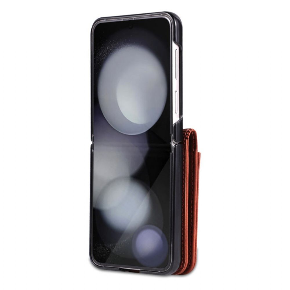 Hoesje Samsung Galaxy Z Flip 7 Fe Azns Kunstleren Kaarthouder Bescherming Hoesje