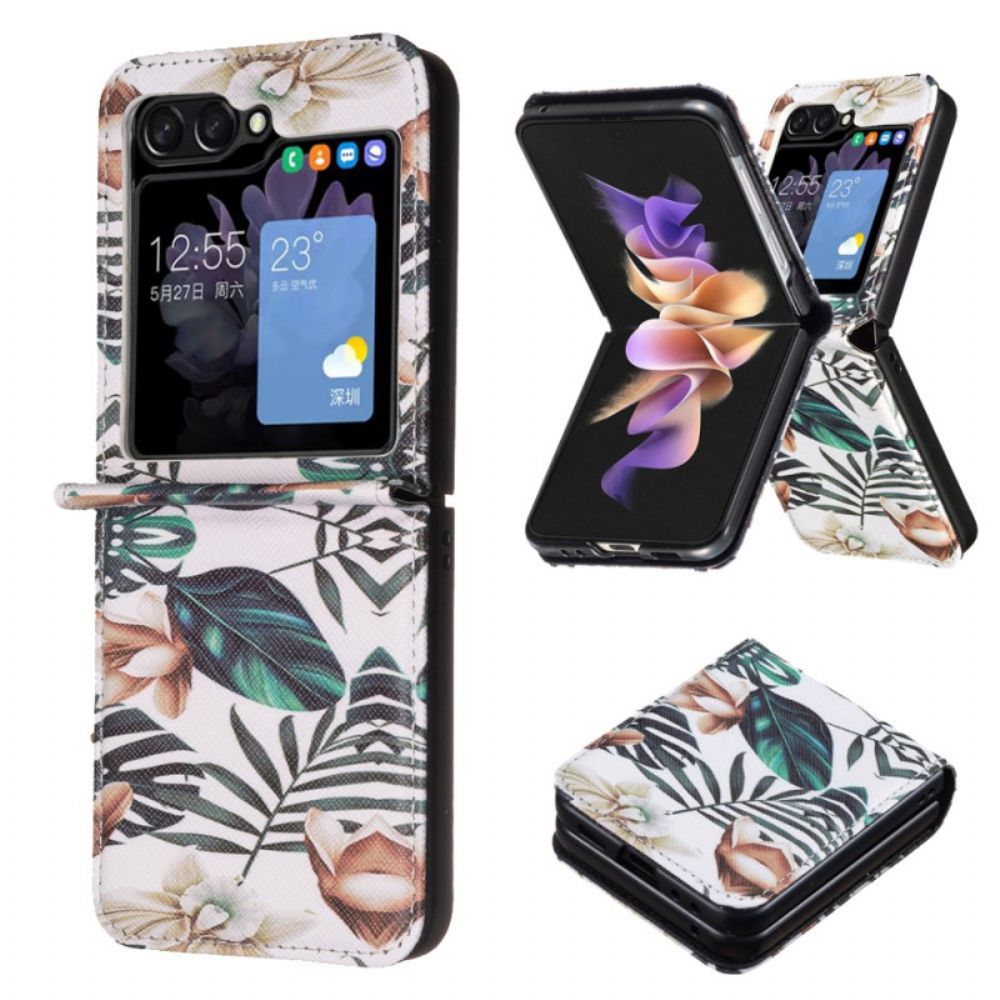 Hoesje Samsung Galaxy Z Flip 7 Fe Blad En Bloemen