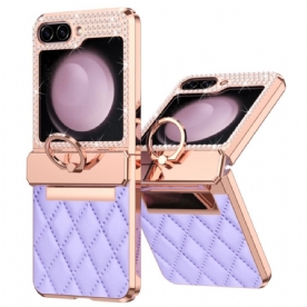 Hoesje Samsung Galaxy Z Flip 7 Fe Decoratie Met Strass-steentjes Bescherming Hoesje