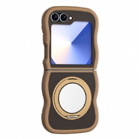 Hoesje Samsung Galaxy Z Flip 7 Fe Draaibare Standaard En Ingebouwde Spiegel Bescherming Hoesje