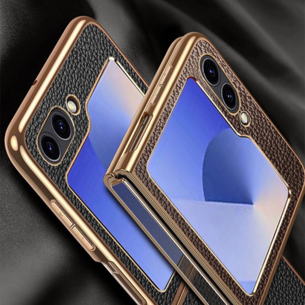 Hoesje Samsung Galaxy Z Flip 7 Fe Echt Leer