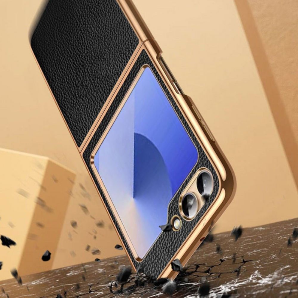 Hoesje Samsung Galaxy Z Flip 7 Fe Echt Leer