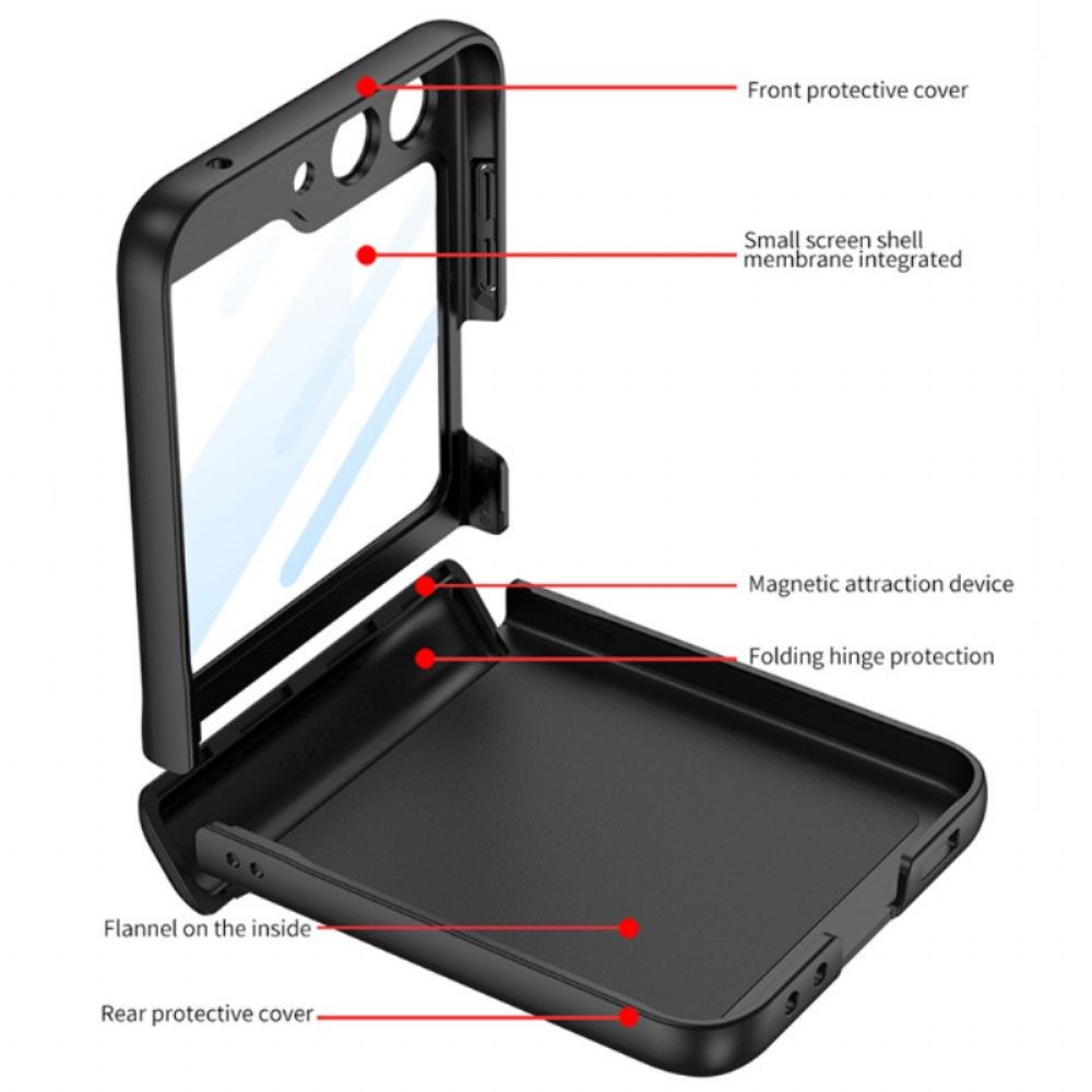 Hoesje Samsung Galaxy Z Flip 7 Fe Gkk Magnetisch Scharnier En Kleine Schermbeschermer Bescherming Hoesje