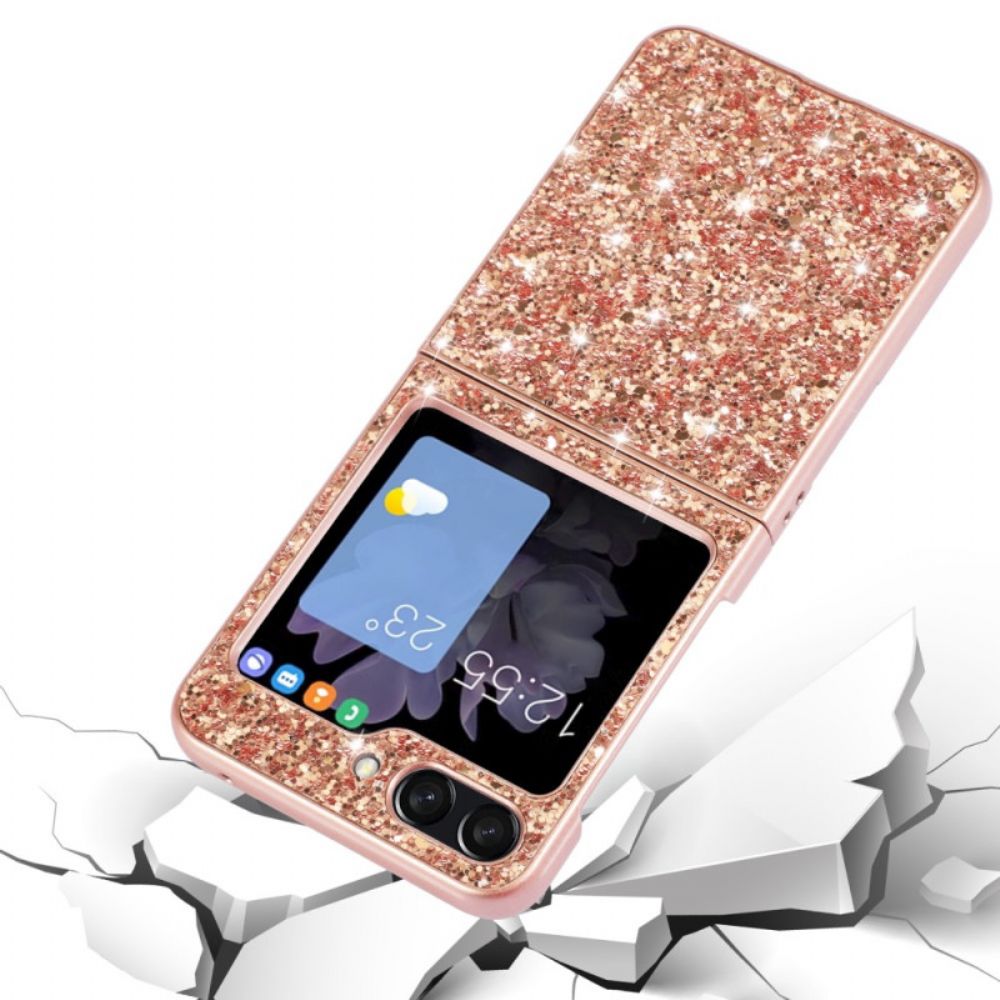 Hoesje Samsung Galaxy Z Flip 7 Fe Glitter Afwerking