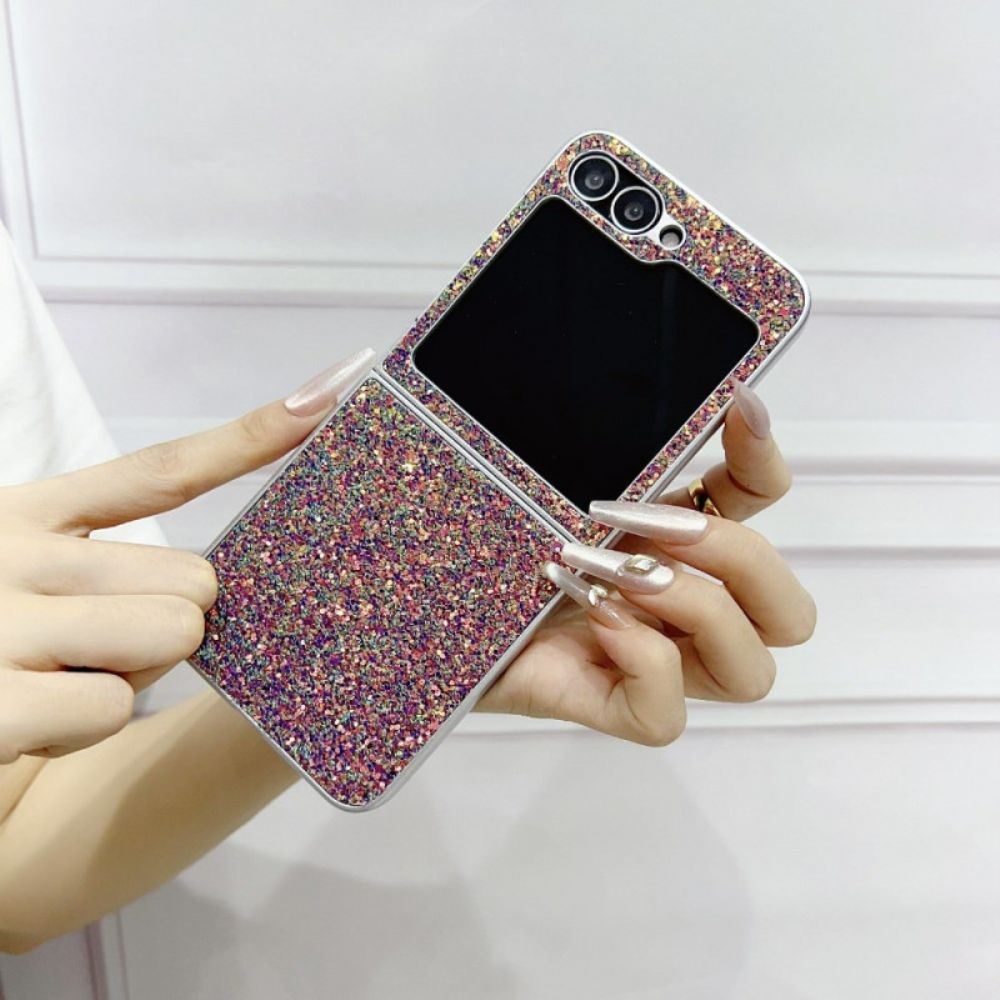 Hoesje Samsung Galaxy Z Flip 7 Fe Glitterdesign