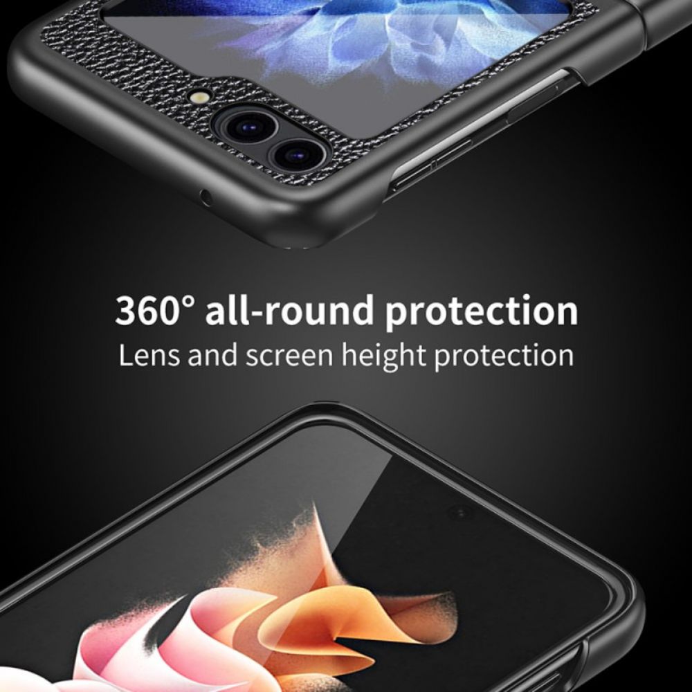 Hoesje Samsung Galaxy Z Flip 7 Fe Imitatie Lychee Leer