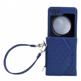 Hoesje Samsung Galaxy Z Flip 7 Fe Kaarthouder En Riem