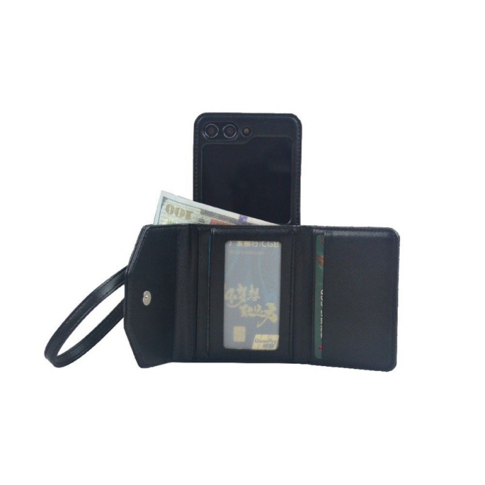 Hoesje Samsung Galaxy Z Flip 7 Fe Kaarthouder En Riem