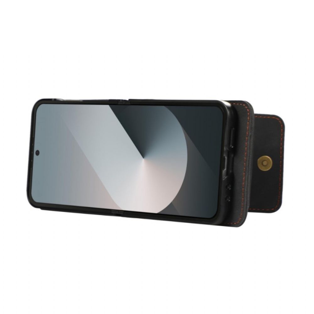 Hoesje Samsung Galaxy Z Flip 7 Fe Kaarthouder En Schouderband Bescherming Hoesje