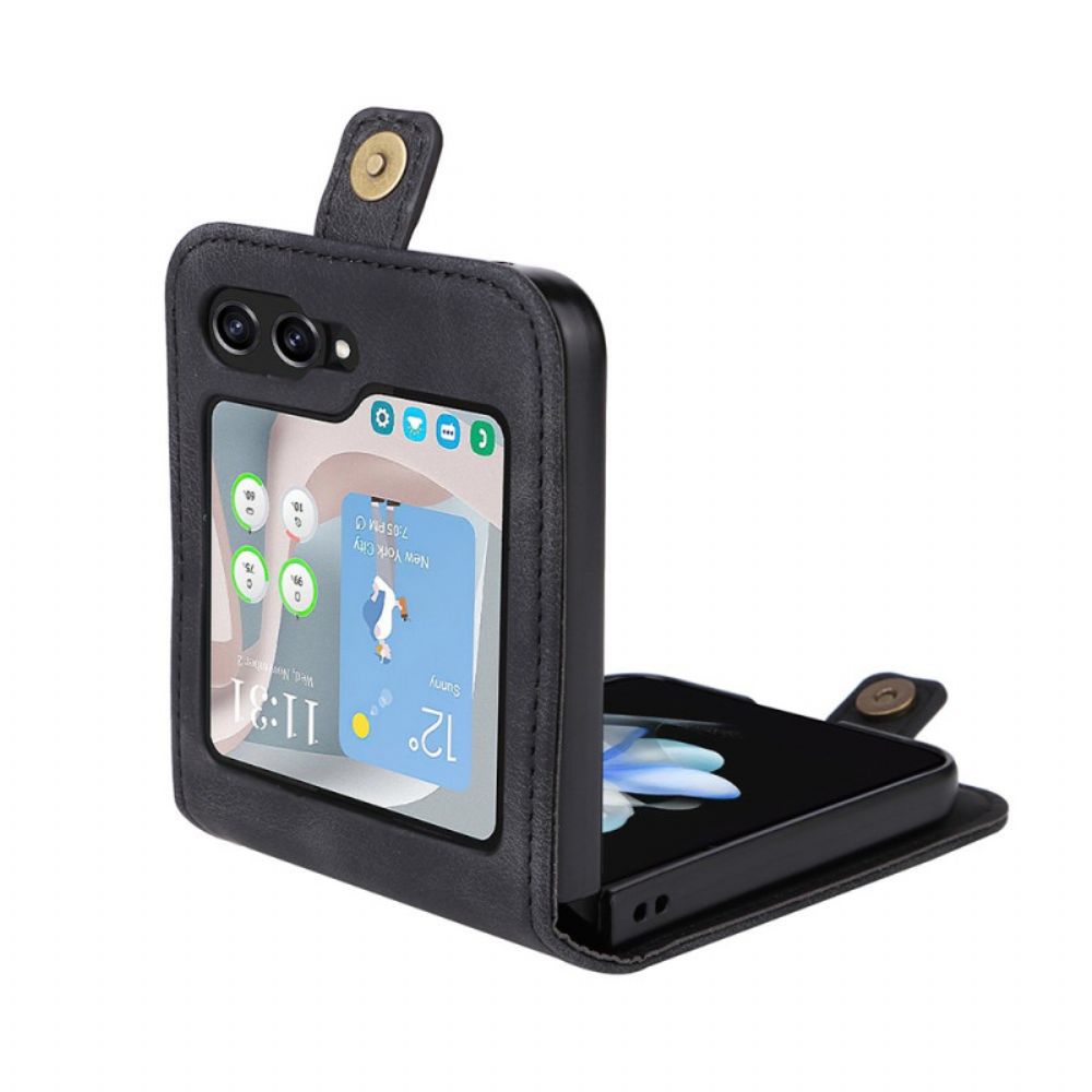 Hoesje Samsung Galaxy Z Flip 7 Fe Kaarthouder Yikatu