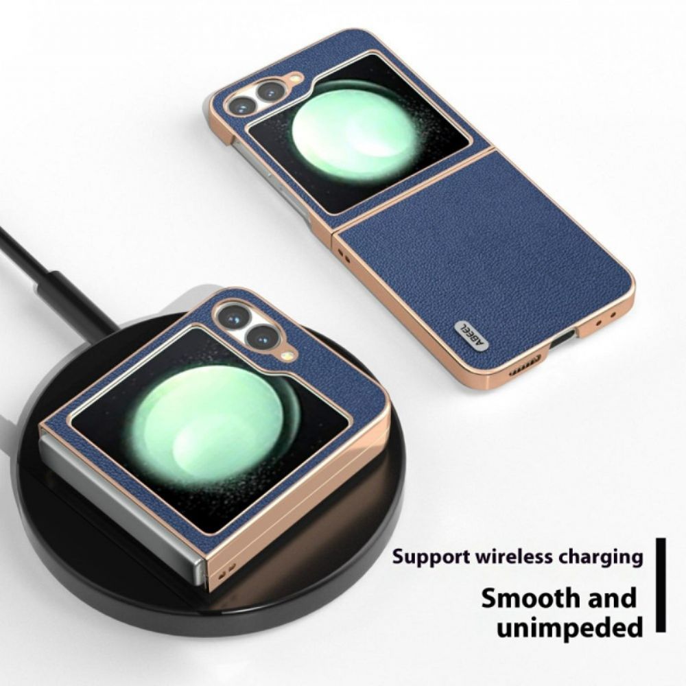 Hoesje Samsung Galaxy Z Flip 7 Fe Klassiek Abeel-leer