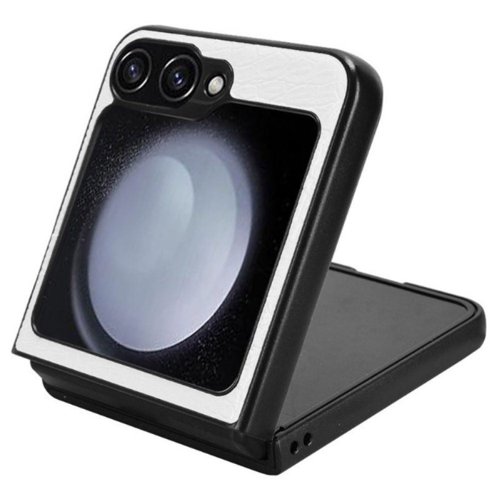 Hoesje Samsung Galaxy Z Flip 7 Fe Krokodillenleerstructuur