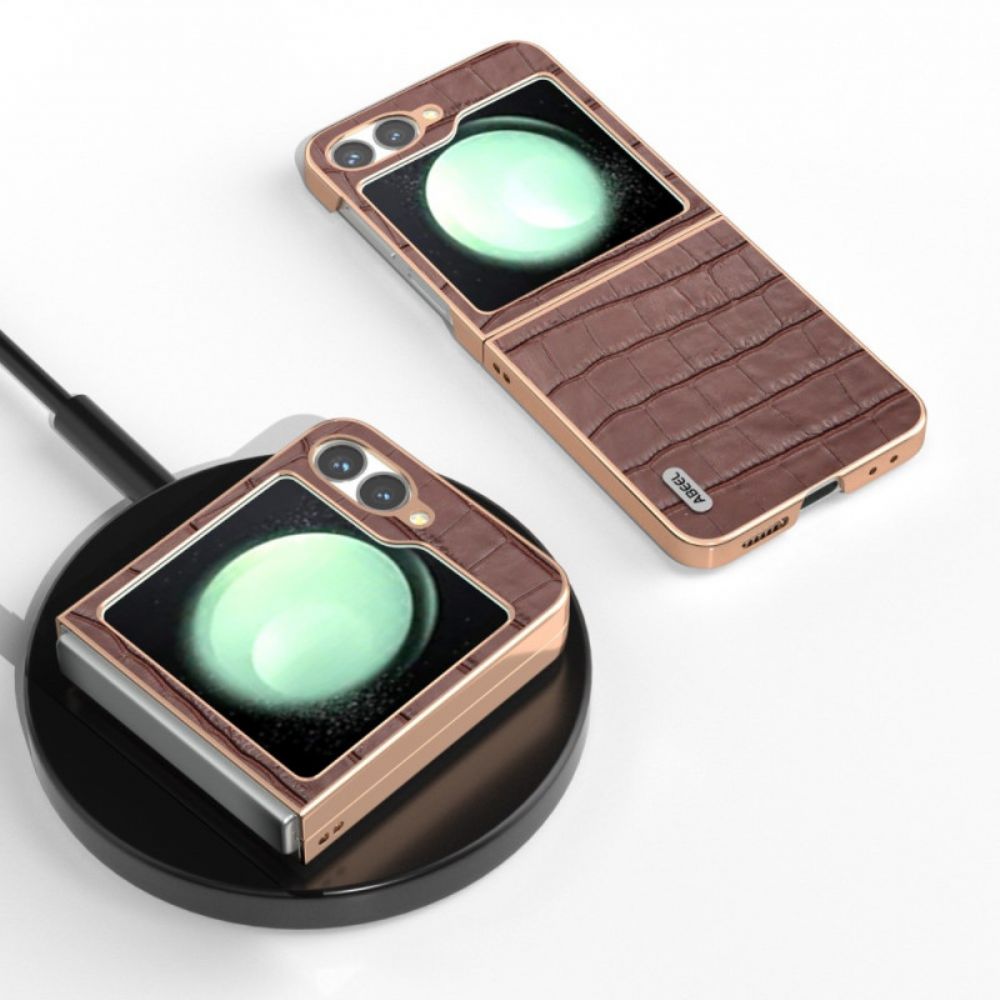 Hoesje Samsung Galaxy Z Flip 7 Fe Krokodillenstijl