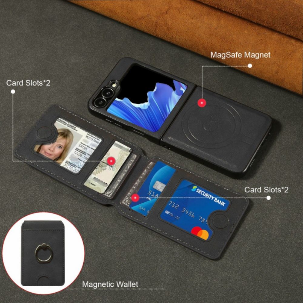 Hoesje Samsung Galaxy Z Flip 7 Fe Magnetisch Met Afneembare Kaarthouder