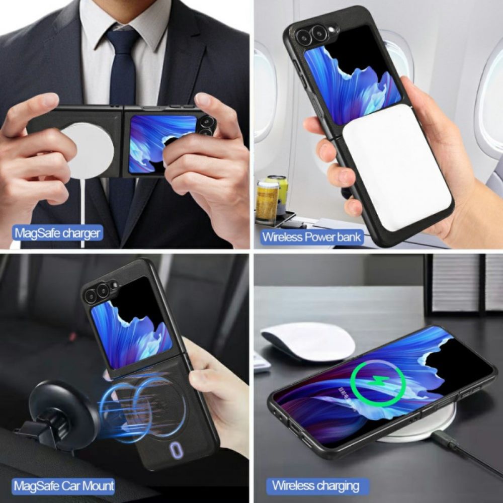 Hoesje Samsung Galaxy Z Flip 7 Fe Magnetisch Met Afneembare Kaarthouder