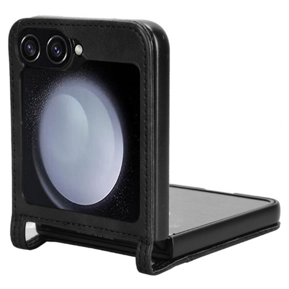 Hoesje Samsung Galaxy Z Flip 7 Fe Retro Leren Kaarthouder