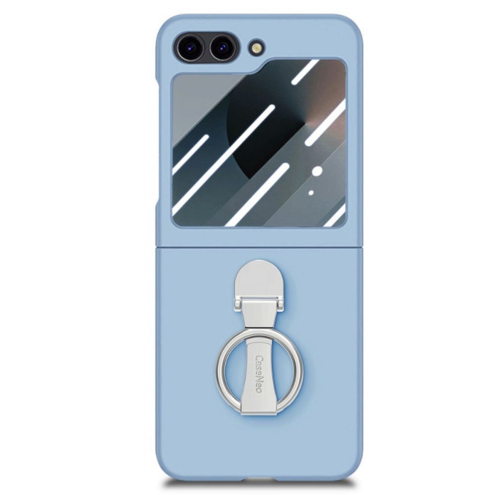 Hoesje Samsung Galaxy Z Flip 7 Fe Ringhouder En Schermbeschermer Voor De Achterkant Bescherming Hoesje