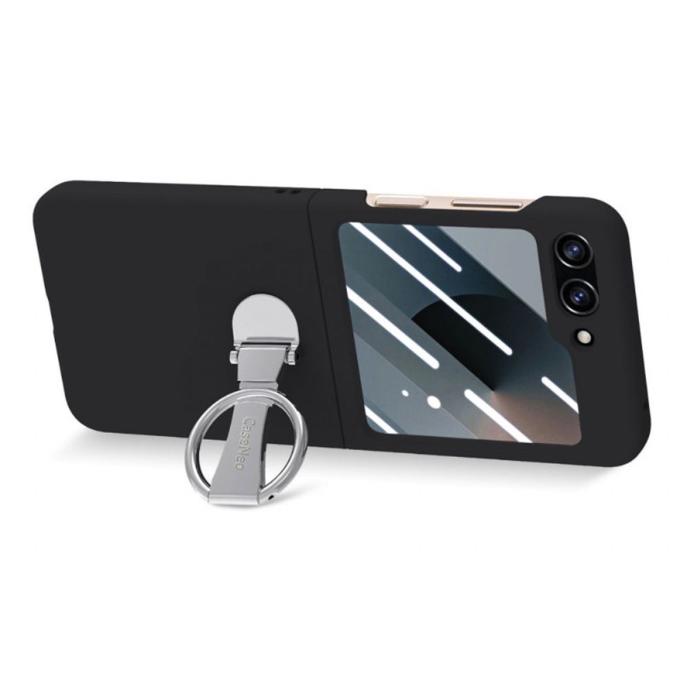 Hoesje Samsung Galaxy Z Flip 7 Fe Ringhouder En Schermbeschermer Voor De Achterkant Bescherming Hoesje