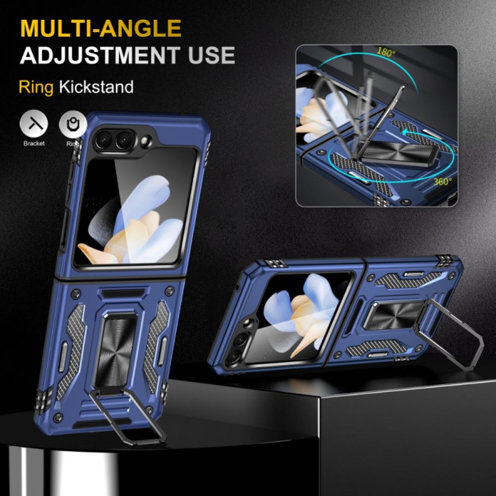 Hoesje Samsung Galaxy Z Flip 7 Fe Ringhouder Uit De Armor-serie Bescherming Hoesje