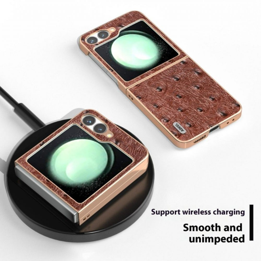 Hoesje Samsung Galaxy Z Flip 7 Fe Struisvogeltextuur