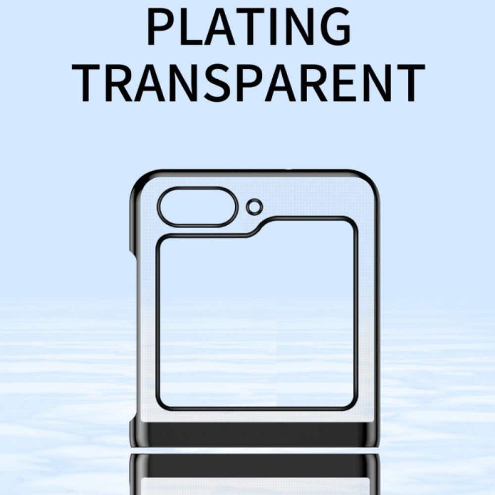 Hoesje Samsung Galaxy Z Flip 7 Fe Transparant Design En Metallic Effect