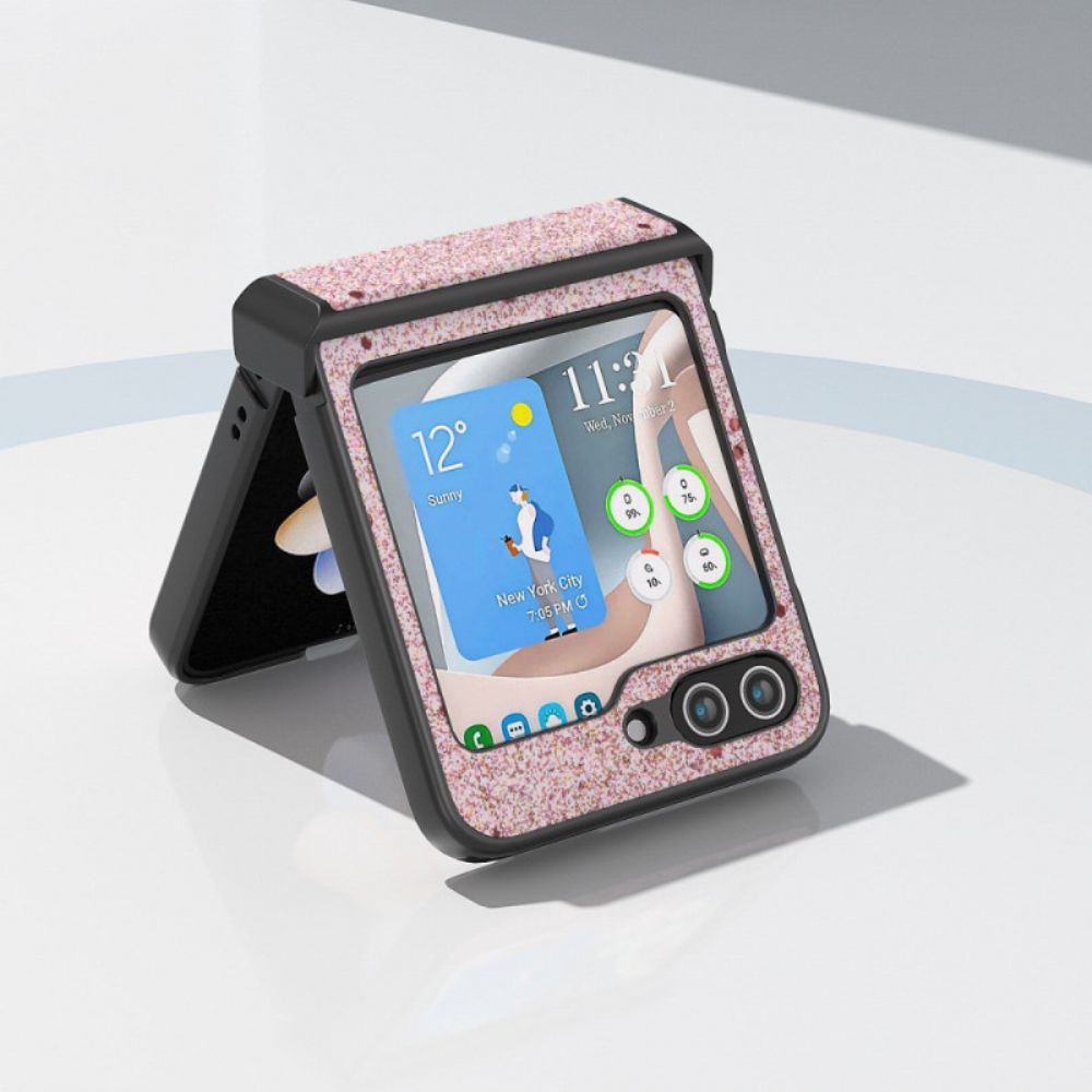 Hoesje Voor Samsung Galaxy Z Flip 7 Fe Abeel Glinsterend Oppervlak
