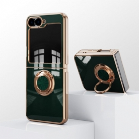 Hoesje Voor Samsung Galaxy Z Flip 7 Fe Glanzende Afwerking Met Ringhouder