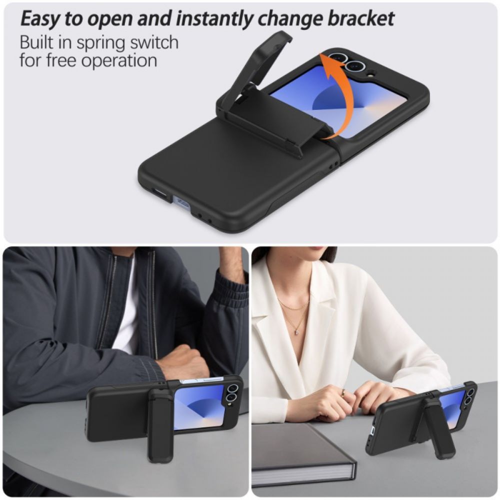 Hoesje Voor Samsung Galaxy Z Flip 7 Fe Ingebouwde Standaard En Kaarthouder