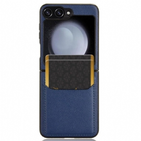 Hoesje Voor Samsung Galaxy Z Flip 7 Fe Kaarthouder Met Lychee-textuur