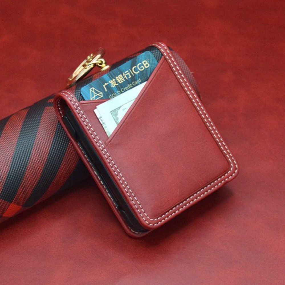 Hoesje Voor Samsung Galaxy Z Flip 7 Fe Kaarthouder En Metalen Ring