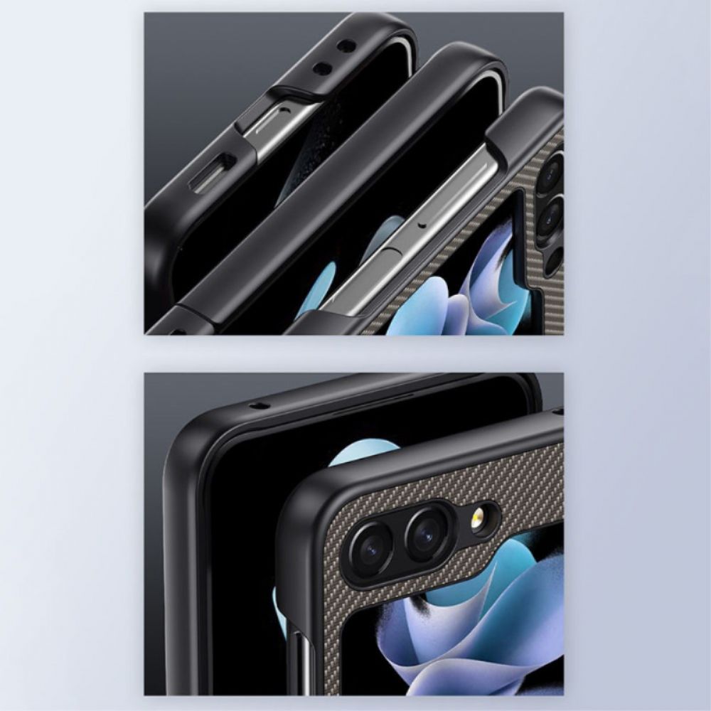 Hoesje Voor Samsung Galaxy Z Flip 7 Fe Koolstofvezelafwerking
