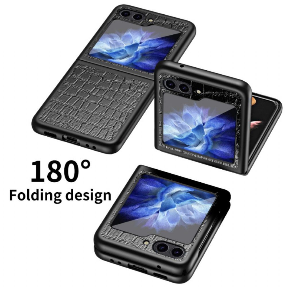 Hoesje Voor Samsung Galaxy Z Flip 7 Fe Krokodillenleerstructuur