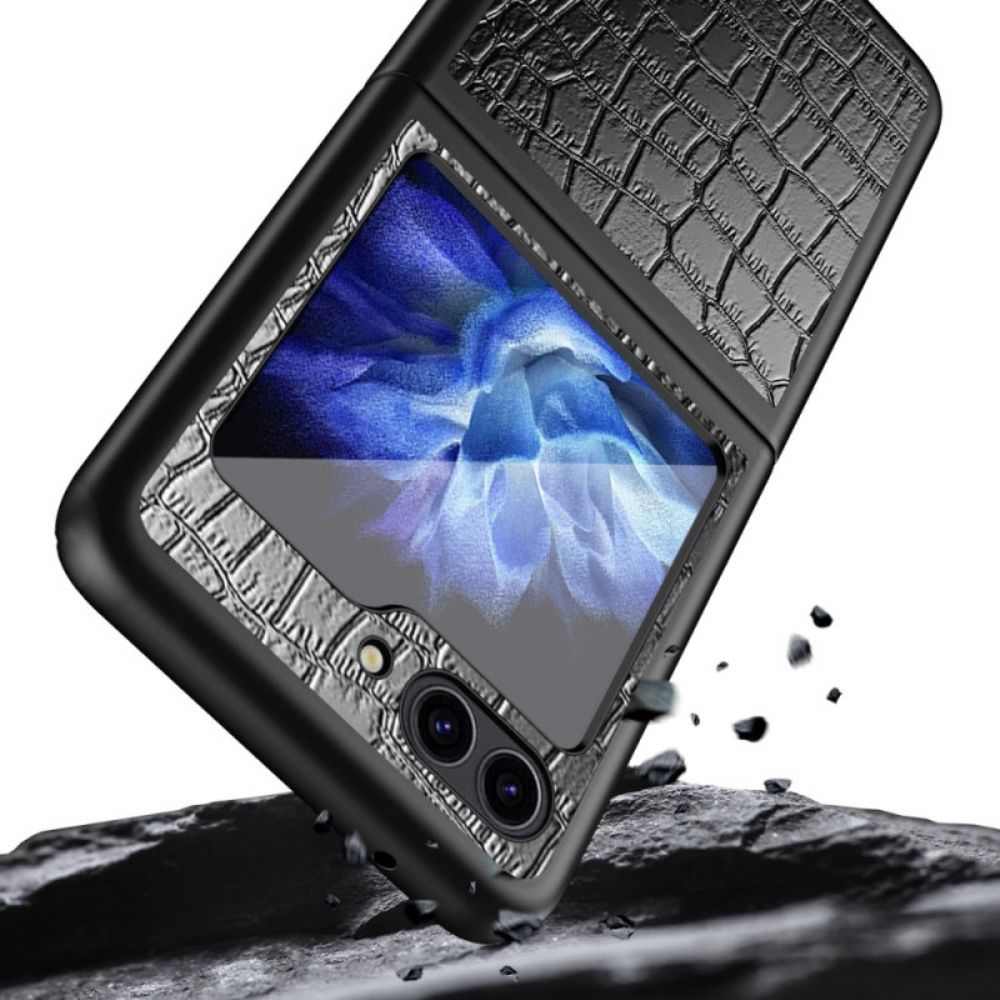 Hoesje Voor Samsung Galaxy Z Flip 7 Fe Krokodillenleerstructuur