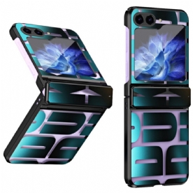 Hoesje Voor Samsung Galaxy Z Flip 7 Fe Letters Met Gehard Glazen Folie