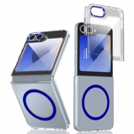 Hoesje Voor Samsung Galaxy Z Flip 7 Fe Magsafe-compatibel Doorschijnend Met Schermbeschermer