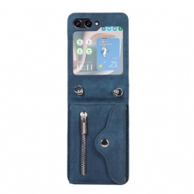 Hoesje Voor Samsung Galaxy Z Flip 7 Fe Portemonnee En Schouderband