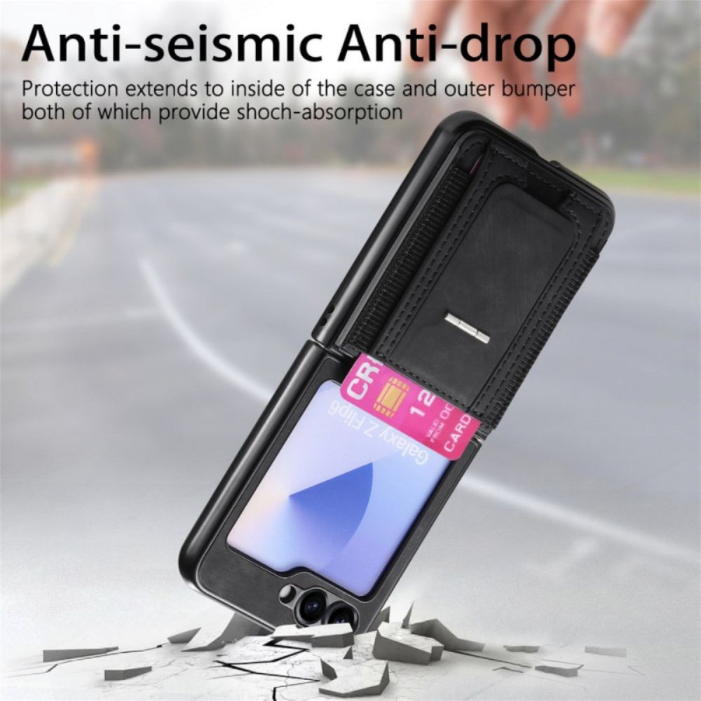 Hoesje Voor Samsung Galaxy Z Flip 7 Fe Standaard En Kaarthouder