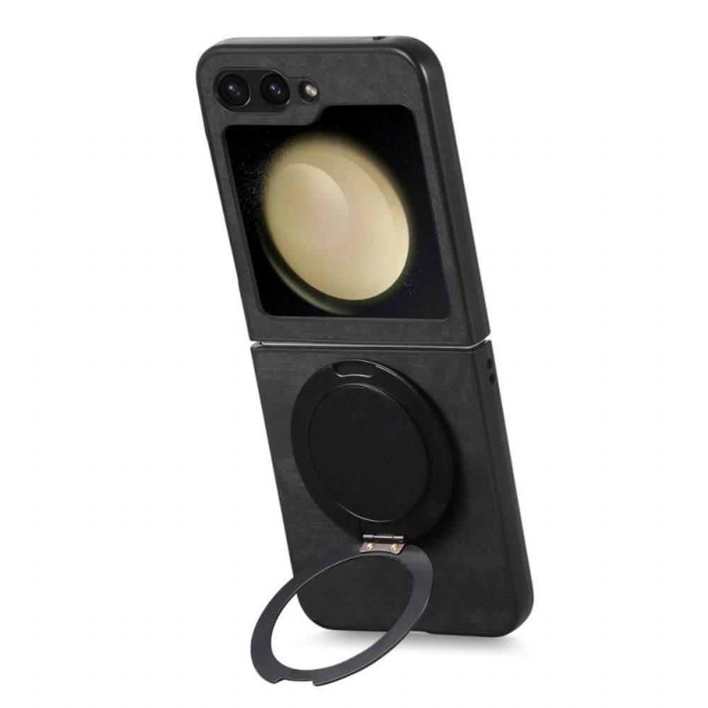 Hoesje Voor Samsung Galaxy Z Flip 7 Fe Suède-effect Met Draaibare Standaard
