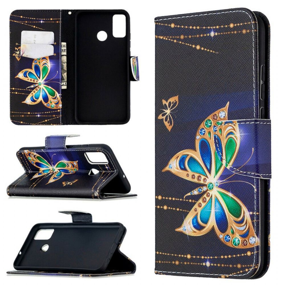 Folio-hoesje voor Honor 9X Lite Vlinders Koningen