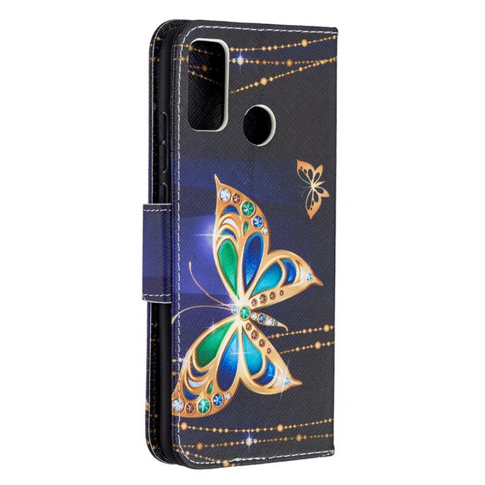 Folio-hoesje voor Honor 9X Lite Vlinders Koningen